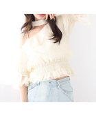 【ナイスクラップ/NICE CLAUP】の【ウォッシャブル】2WAYワンショルフリル半袖ブラウス 大人の最旬トレンドファッション＆コーディネート founy(ファウニー) ファッション Fashion レディースファッション Fashion for Women トップス・カットソー Cut & Sew Tops シャツ・ブラウス・オフィスカジュアル Elegant Blouses & Button-Ups おすすめ Recommended / Our Picks ウォッシャブル Machine Washable ガーリー Girly, Feminine Style デニム Denim, Jeans Material トレンド Trend, Trending Now フェミニン Feminine, Girly フリル Frill, Ruffle ペプラム Peplum, Flared Hem ミュール Mule, Backless Shoes リボン Ribbon, Bow 半袖 Short Sleeve, Half Sleeve 夏 Summer 春 Spring thumbnail アイボリー|ID: prp329100004992919 ipo3291000000037394358