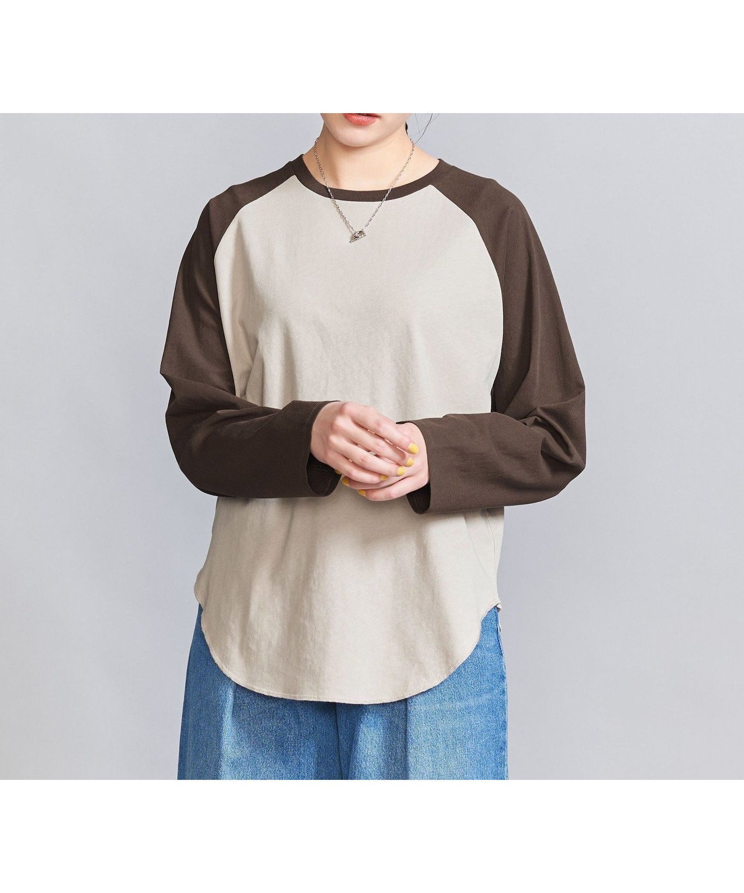 【ユナイテッドアローズ/UNITED ARROWS】のコットン ラグランロングスリーブ Tシャツ インテリア・キッズ・メンズ・レディースファッション・服の通販 founy(ファウニー) 　ファッション　Fashion　レディースファッション　Fashion for Women　トップス・カットソー　Cut & Sew Tops　シャツ・ブラウス・オフィスカジュアル　Elegant Blouses & Button-Ups　ロングTシャツ・Tシャツ　Longline T-Shirts & Tees　インナー　Innerwear　ジャケット　Jacket, Outerwear　スニーカー　Sneakers, Trainers　スラックス　Slacks, Dress Pants　スリーブ　Sleeve, Long Sleeve / Short Sleeve　デニム　Denim, Jeans Material　ボトム　Bottoms, Lower Wear　ラップ　Wrap, Wrap Design　ワイド　Wide, Wide Fit　アウトレット　Outlet / Clearance　おすすめ　Recommended / Our Picks　BEIGE|ID: prp329100004992929 ipo3291000000037394451