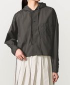【ビショップ/Bshop】のナイロン フードシャツジャケット WOMEN 大人の最旬トレンドファッション＆コーディネート founy(ファウニー) ファッション Fashion レディースファッション Fashion for Women アウター Coat / Outerwear Collection レディースジャケット・軽アウター Jackets ショーツ Shorts, Short Pants ショート Short, Short Length シンプル Simple, Minimal ストレッチ Stretch, Stretchy Fabric スポーツ Sports, Activewear パッチ Patch, Appliqué ボックス Boxy, Box Shape ポケット Pocket, Pocket Detail 軽量 Lightweight, Ultra Light thumbnail CHARCOAL|ID: prp329100004992930 ipo3291000000037394456