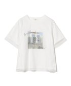 【ビームス ハート/BEAMS HEART】のフォト チュール Tシャツ 大人の最旬トレンドファッション＆コーディネート founy(ファウニー) ファッション Fashion レディースファッション Fashion for Women トップス・カットソー Cut & Sew Tops シャツ・ブラウス・オフィスカジュアル Elegant Blouses & Button-Ups ロングTシャツ・Tシャツ Longline T-Shirts & Tees グラフィック Graphic, Graphic Design チュール Tulip, Tulip Motif デニム Denim, Jeans Material フロント Front, Front Design プリント Print, Printed Pattern thumbnail OFF_WHITE|ID: prp329100004992940 ipo3291000000037394532