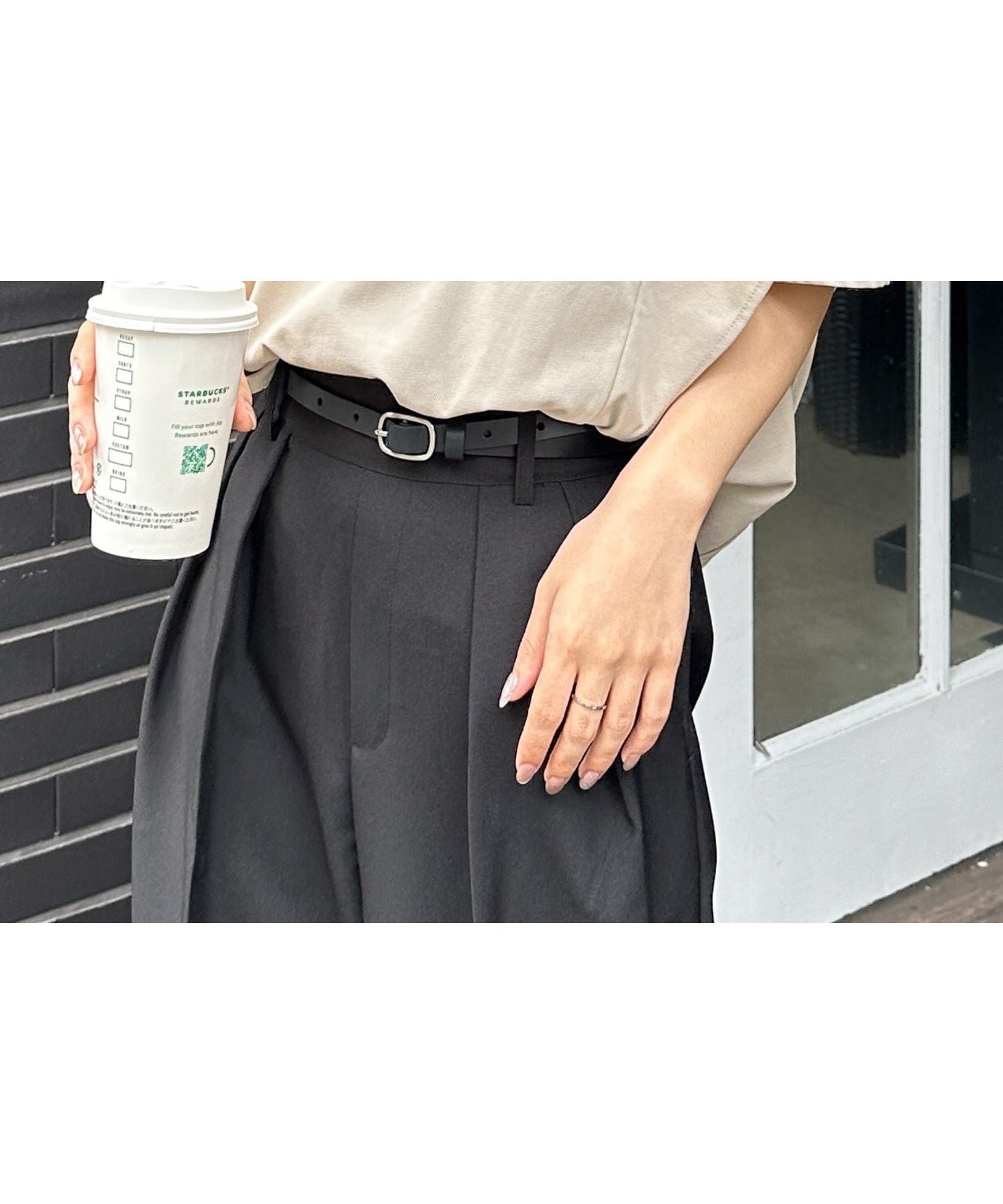 【ラナン/Ranan】のRanan/ラッフルショルダーTシャツ インテリア・キッズ・メンズ・レディースファッション・服の通販 founy(ファウニー) 　ファッション　Fashion　レディースファッション　Fashion for Women　トップス・カットソー　Cut & Sew Tops　シャツ・ブラウス・オフィスカジュアル　Elegant Blouses & Button-Ups　ロングTシャツ・Tシャツ　Longline T-Shirts & Tees　カットソー　Cut and Sewn Top　スタイリッシュ　Stylish, Fashionable　スラックス　Slacks, Dress Pants　デニム　Denim, Jeans Material　トレンド　Trend, Trending Now　フレア　Flare, Flared　ベーシック　Basic, Essential　ボトム　Bottoms, Lower Wear　ポケット　Pocket, Pocket Detail　ワンポイント　One Point, Statement Accent　再入荷　Restock / Back in Stock　おすすめ　Recommended / Our Picks　夏　Summer　ベージュ|ID: prp329100004993096 ipo3291000000037395908