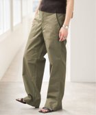 【スピック&スパン/Spick & Span】のリップルーズベイカーパンツ 大人の最旬トレンドファッション＆コーディネート founy(ファウニー) ファッション Fashion レディースファッション Fashion for Women パンツ Pants & Trousers シンプル Simple, Minimal ジャケット Jacket, Outerwear リップ Lip, Lip Motif エレガント 上品 Elegant 定番 Standard, Basic Item thumbnail カーキ|ID: prp329100004993109 ipo3291000000037396056