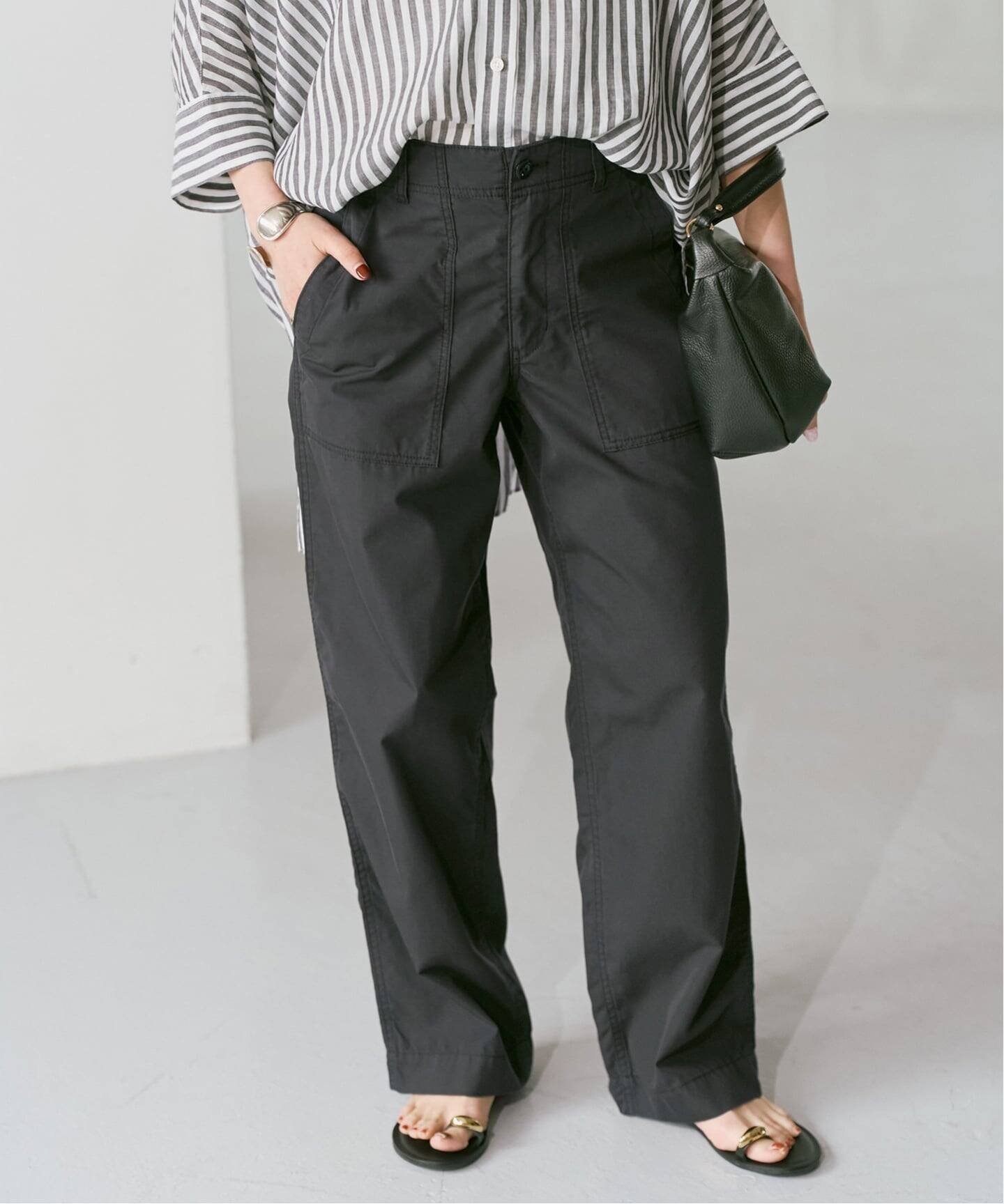 【スピック&スパン/Spick & Span】のリップルーズベイカーパンツ インテリア・キッズ・メンズ・レディースファッション・服の通販 founy(ファウニー) 　ファッション　Fashion　レディースファッション　Fashion for Women　パンツ　Pants & Trousers　シンプル　Simple, Minimal　ジャケット　Jacket, Outerwear　リップ　Lip, Lip Motif　エレガント 上品　Elegant　定番　Standard, Basic Item　ブラック|ID: prp329100004993109 ipo3291000000037396057