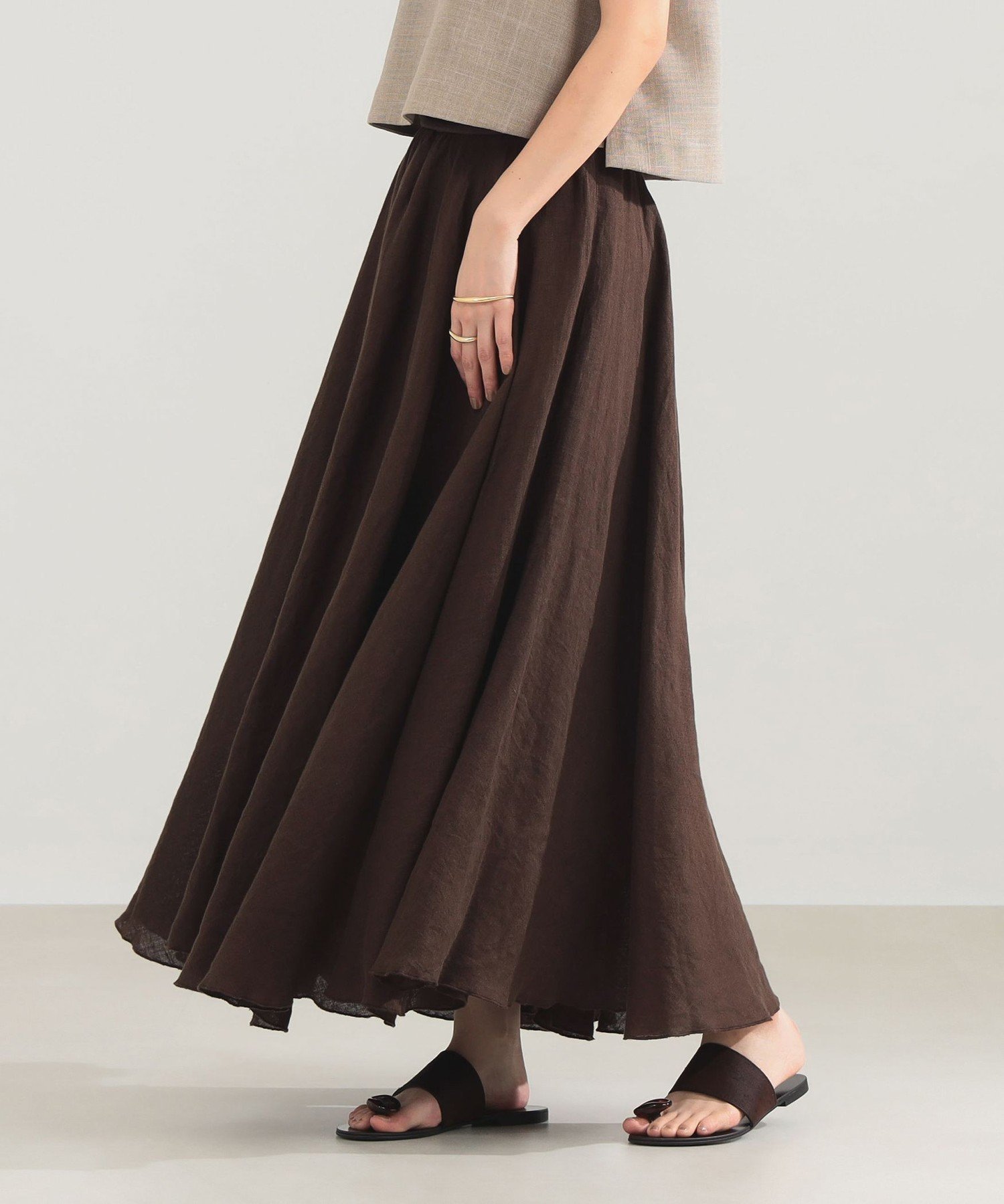 【デミルクス ビームス/Demi-Luxe BEAMS】の【手洗い可能】【ロングセラー】AK+1 / リネン マキシスカート 麻素材 天然素材 吸湿速乾 風通し 真夏も着れる 大人の最旬トレンドファッション＆コーディネート founy(ファウニー) 　ファッション　Fashion　レディースファッション　Fashion for Women　スカート　Skirts　エレガント 上品　Elegant　ストレッチ　Stretch, Stretchy Fabric　人気　Popular, Best Seller　フィット　Fit, Slim Fit　別注　Limited Edition, Custom Order　マキシ　Maxi, Full Length　リネン　Linen, Linen Fabric　夏　Summer　 other-1|ID: prp329100004993119 ipo3291000000037396144