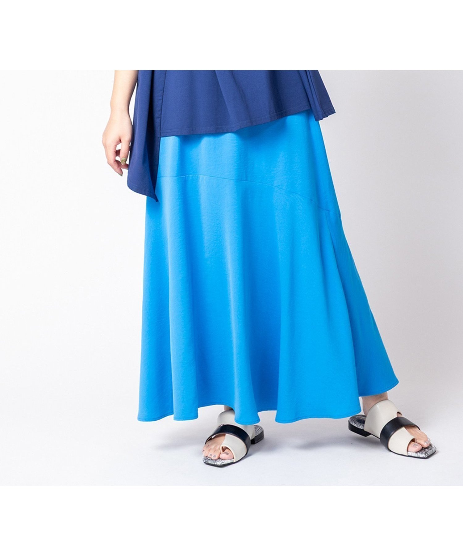 【オズモーシス/OSMOSIS】のセミマーメイドスカート インテリア・キッズ・メンズ・レディースファッション・服の通販 founy(ファウニー) 　ファッション　Fashion　レディースファッション　Fashion for Women　スカート　Skirts　エレガント 上品　Elegant　再入荷　Restock / Back in Stock　夏　Summer　S/S・春夏　SS, Spring/Summer, Warm Season　BLUE|ID: prp329100004993191 ipo3291000000037396296