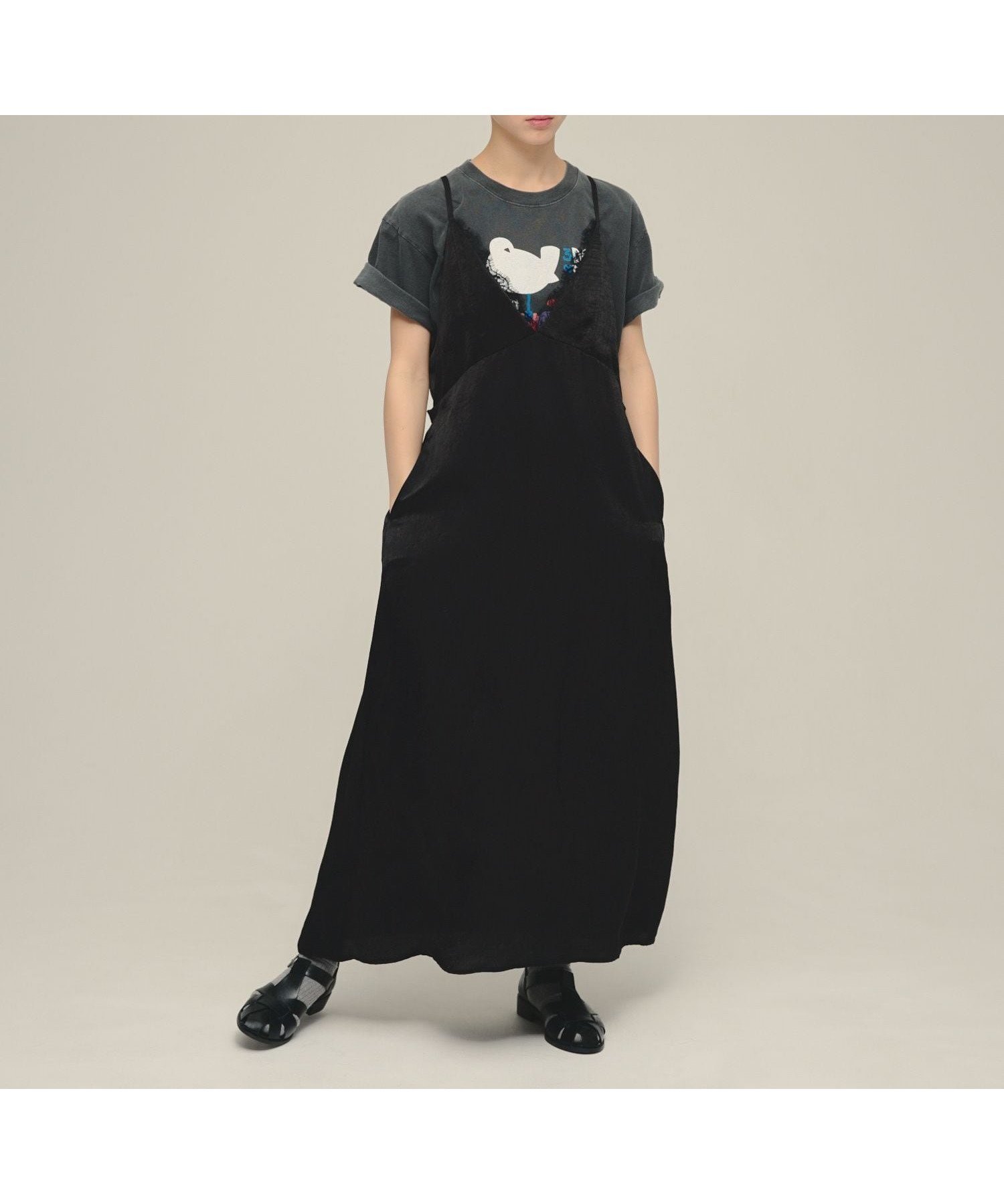 【ジーナシス/JEANASiS】のSatin Salopette One-piece 大人の最旬トレンドファッション＆コーディネート founy(ファウニー) 　ファッション　Fashion　レディースファッション　Fashion for Women　ワンピース　Dresses　サロペット&オールインワン　Dungarees & Jumpsuit Styles　サテン　Satin, Glossy Fabric　フロント　Front, Front Design　リラックス　Relax, Relaxed Fit　レース　Lace, Lace Fabric　エレガント 上品　Elegant　 other-1|ID: prp329100004993193 ipo3291000000037396334