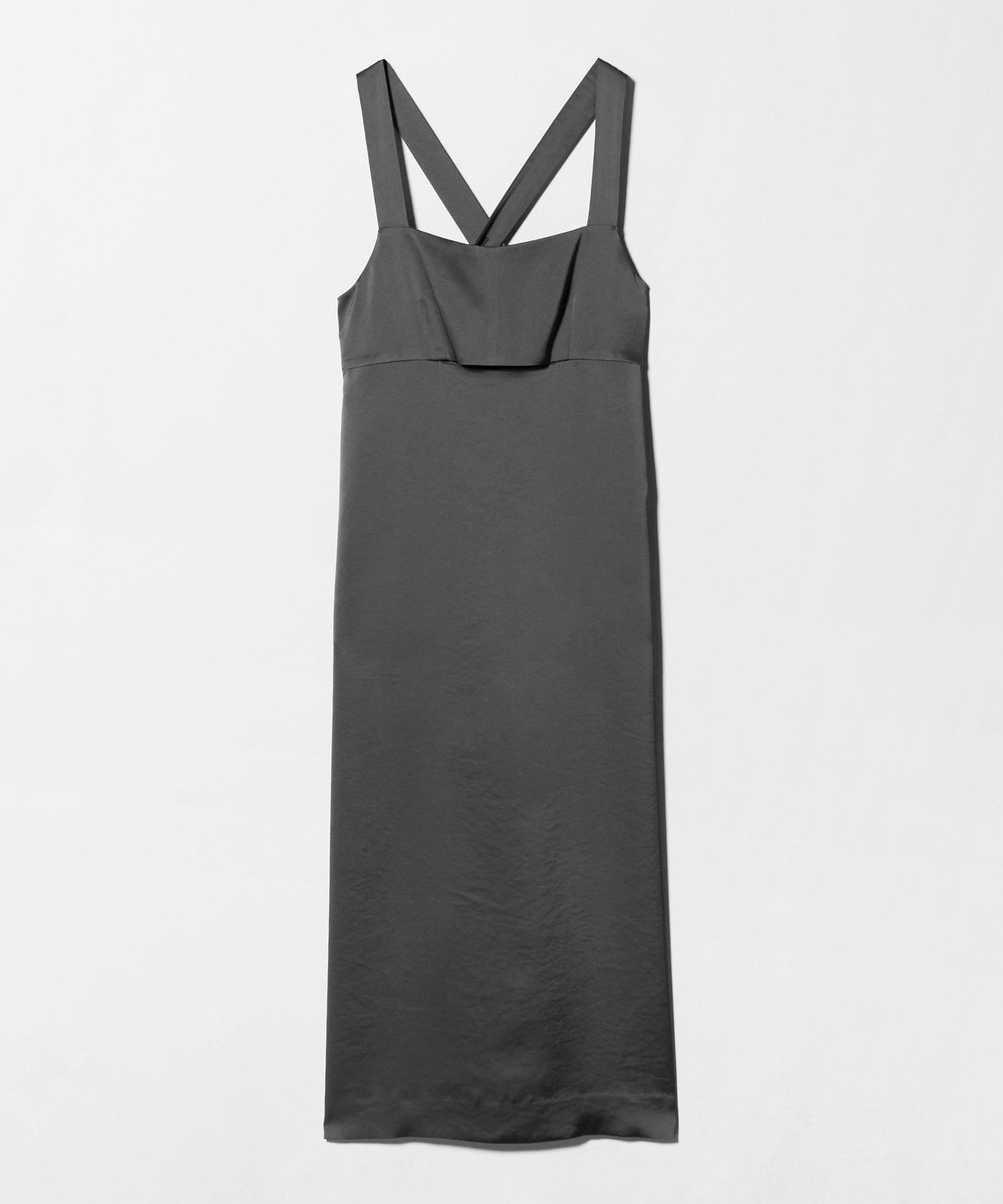 【ビューティ&ユース ユナイテッドアローズ/BEAUTY&YOUTH / UNITED ARROWS】の6(ROKU) スリットワンピース インテリア・キッズ・メンズ・レディースファッション・服の通販 founy(ファウニー) 　ファッション　Fashion　レディースファッション　Fashion for Women　ワンピース　Dresses　サテン　Satin, Glossy Fabric　スリット　Slit, Slit Detail　フェミニン　Feminine, Girly　ラップ　Wrap, Wrap Design　DK.GRAY|ID: prp329100004993198 ipo3291000000037396357