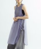 【コンバーストウキョウ/CONVERSE TOKYO】のORGANDY LAYERED DRESS 大人の最旬トレンドファッション＆コーディネート founy(ファウニー) ファッション Fashion レディースファッション Fashion for Women ワンピース Dresses フォーマル・パーティードレス・結婚式用ドレス Elegant & Casual Dresses インナー Innerwear オーガンジー Organza Fabric シンプル Simple, Minimal ジャケット Jacket, Outerwear デニム Denim, Jeans Material トレンド Trend, Trending Now リボン Ribbon, Bow おすすめ Recommended / Our Picks thumbnail ブルー|ID: prp329100004993248 ipo3291000000037396674