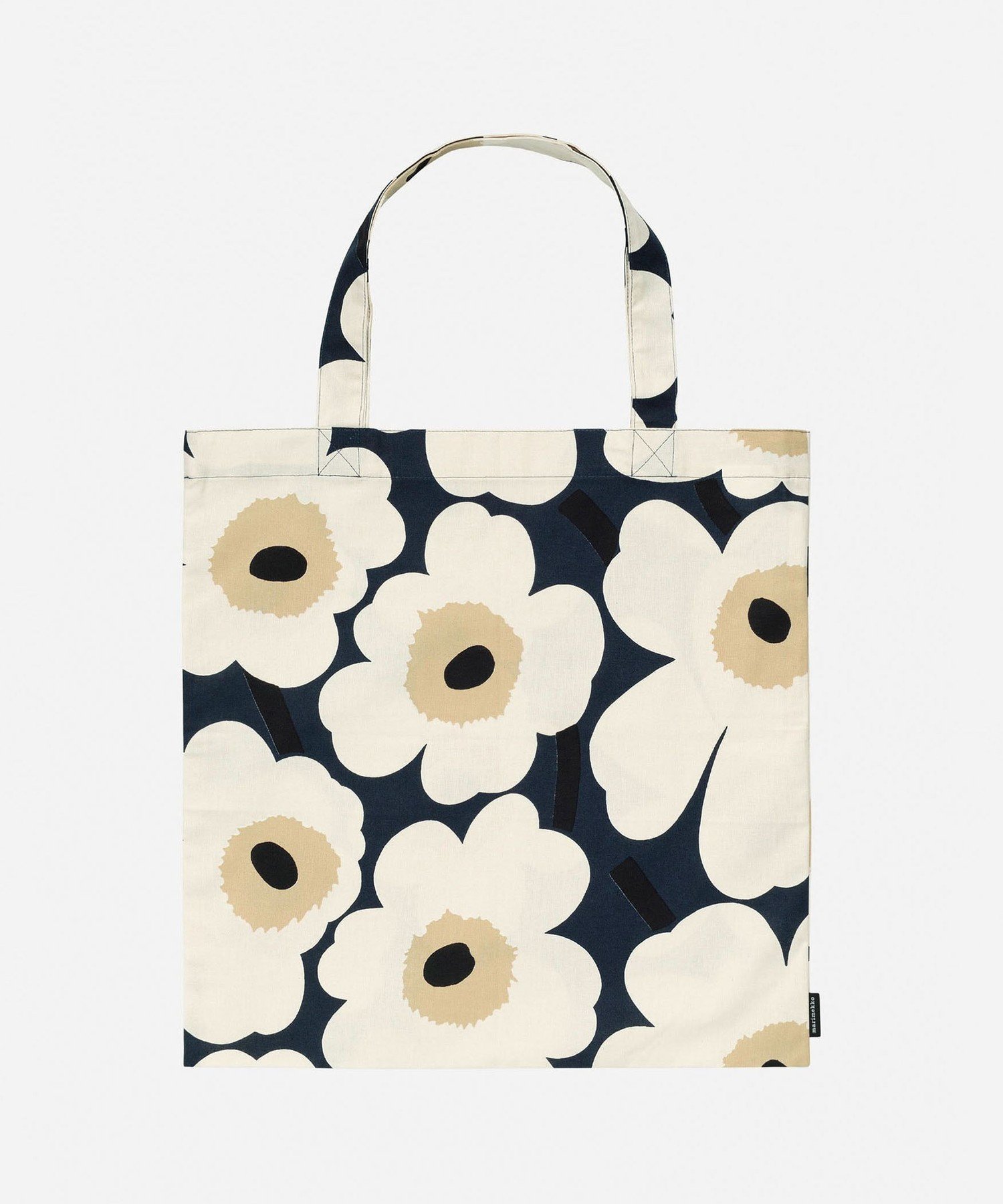 【マリメッコ/marimekko】のPieni Unikko トートバッグ 44*43cm インテリア・キッズ・メンズ・レディースファッション・服の通販 founy(ファウニー) 　ファッション　Fashion　レディースファッション　Fashion for Women　バッグ　Bags　ミッドナイトブルー×クリーム|ID: prp329100004993304 ipo3291000000037397568