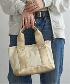【エルビーシー/LBC】の仕切りミニトートバッグ 大人の最旬トレンドファッション＆コーディネート founy(ファウニー) ファッション Fashion レディースファッション Fashion for Women バッグ Bags キャンバス Canvas, Canvas Fabric 財布 Wallet, Purse 軽量 Lightweight, Ultra Light thumbnail ゴールド|ID: prp329100004993312 ipo3291000000037397647