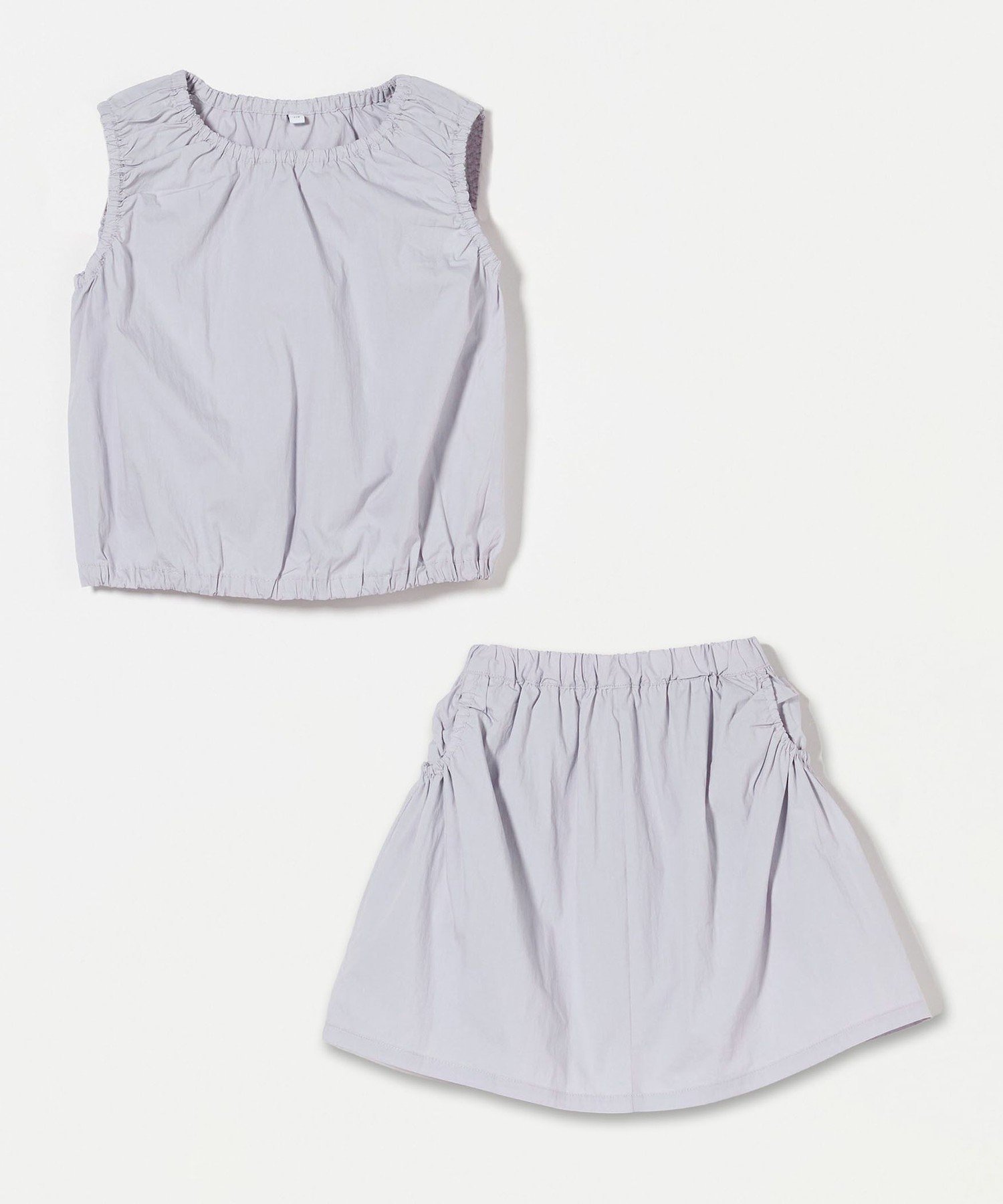 【ユナイテッドアローズ/UNITED ARROWS / KIDS】のギャザーセットアップ / キッズ 100cm-160cm 大人の最旬トレンドファッション＆コーディネート founy(ファウニー) 　ファッション　Fashion　キッズファッション　Fashion for Kids　ギャザー　Gathered, Ruffled　ショート　Short, Short Length　セットアップ　Set-Up, Coordinated Outfit　タンク　Tank Top, Sleeveless Top　ポケット　Pocket, Pocket Detail　アウトレット　Outlet / Clearance　 other-1|ID: prp329100004993344 ipo3291000000037397921