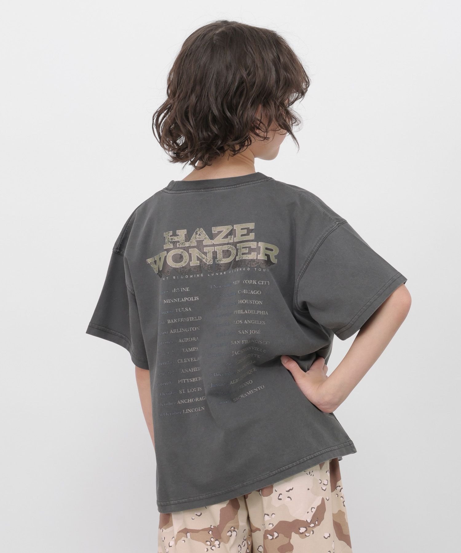 【グローバルワーク/GLOBAL WORK / KIDS】のヘビロッTEEヴィンテージ加工T/キッズ/637860 インテリア・キッズ・メンズ・レディースファッション・服の通販 founy(ファウニー) 　ファッション　Fashion　キッズファッション　Fashion for Kids　おすすめ　Recommended / Our Picks　ボトム　Bottoms, Lower Wear　リラックス　Relax, Relaxed Fit　ヴィンテージ　Vintage Style　チャコールグレージュロゴ18|ID: prp329100004993355 ipo3291000000037398040
