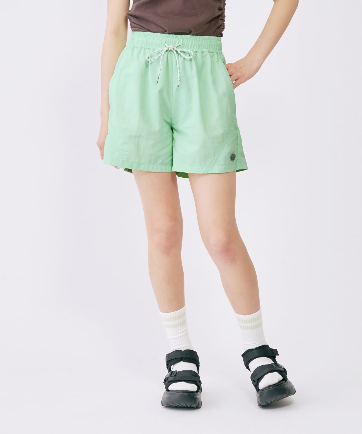 【ナルミヤ オンライン/NARUMIYA ONELINE / KIDS】の【LTXC/冷感/UV/撥水】水陸両用パンツ インテリア・キッズ・メンズ・レディースファッション・服の通販 founy(ファウニー) 　ファッション　Fashion　キッズファッション　Fashion for Kids　ボトムス　Bottoms　おすすめ　Recommended / Our Picks　オレンジ　Orange　ショート　Short, Short Length　シリコン　Silicone, Silicone Material　プレート　Plate, Dish　ポケット　Pocket, Pocket Detail　吸水　Absorbent, Quick-Dry　夏　Summer　春　Spring　S/S・春夏　SS, Spring/Summer, Warm Season　エメラルド グリーン|ID: prp329100004993360 ipo3291000000037398065