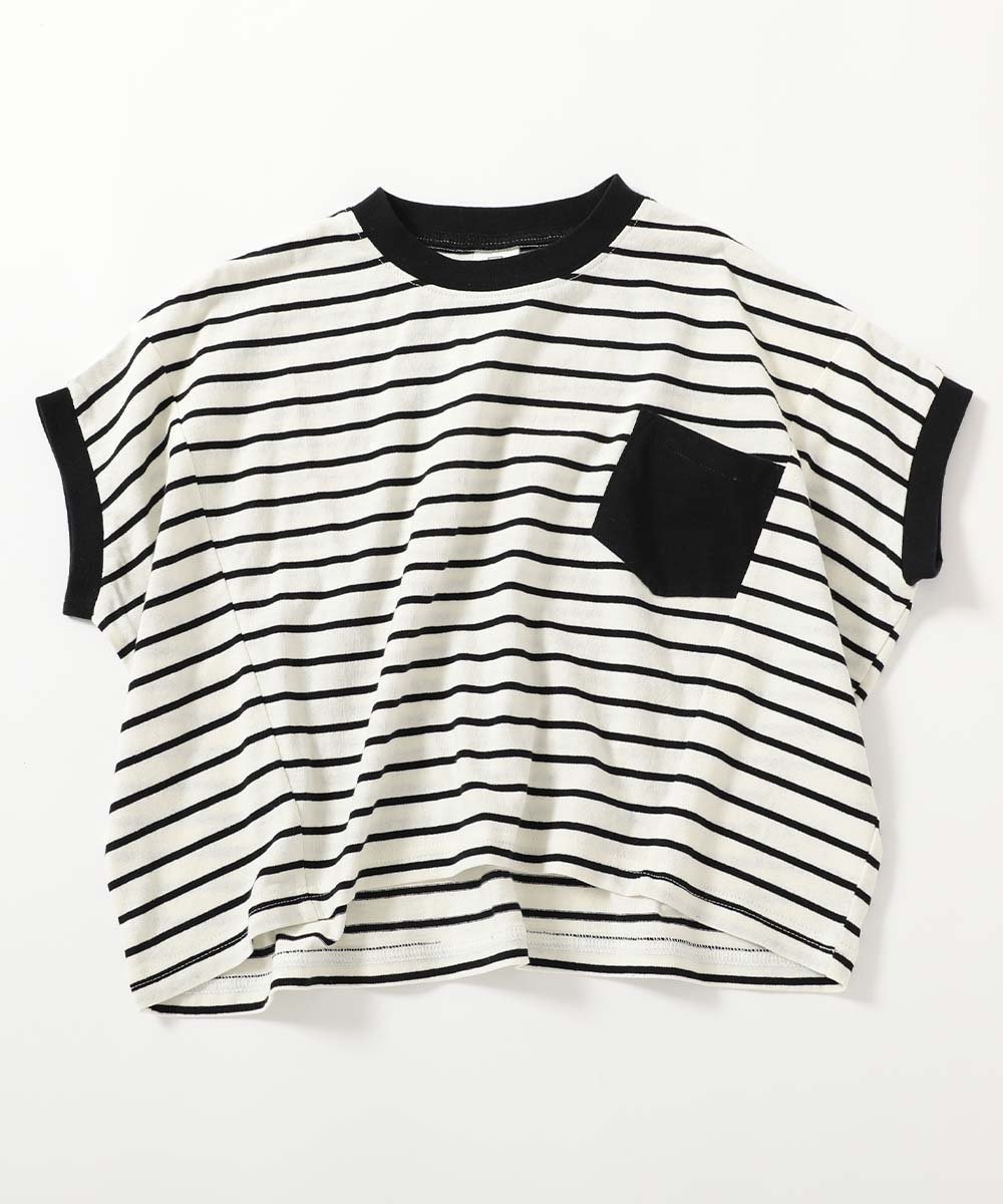 【デビロック/devirock / KIDS】のモモンガTシャツ Tシャツ トップス 25SS インテリア・キッズ・メンズ・レディースファッション・服の通販 founy(ファウニー) ファッション Fashion キッズファッション Fashion for Kids トップス・カットソー Cut & Sew Tops 2025年 2025 2025春夏・S/S Spring/Summer 2025 SS25 おすすめ Recommended / Our Picks ボーダー-ブラック|ID: prp329100004993365 ipo3291000000037398104