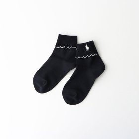 【ナイガイ/NAIGAI / KIDS】のPOLO RALPH LAUREN 子供 女の子 ガールズ ワンポイント刺繍 折り返し ソックス 大人の最旬トレンドファッション＆コーディネート founy(ファウニー) ファッション Fashion キッズファッション Fashion for Kids ショート Short, Short Length ソックス Socks, Hosiery ワンポイント One Point, Statement Accent |ID:prp329100004993367