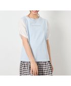 【アー ヴェー ヴェー/a.v.v / KIDS】の110-160 【WEB限定】シアーギンガムスリーブTシャツ 大人の最旬トレンドファッション＆コーディネート founy(ファウニー) ファッション Fashion キッズファッション Fashion for Kids インナー Innerwear オレンジ Orange カットソー Cut and Sewn Top カーゴパンツ Cargo Pants, Utility Pants ガーリー Girly, Feminine Style ギンガム Gingham, Gingham Fabric サロペット Overalls, Salopette シアー Sheer, See-Through シンプル Simple, Minimal スポーティ Sporty, Casual Athletic スリーブ Sleeve, Long Sleeve / Short Sleeve デニム Denim, Jeans Material 人気 Popular, Best Seller バランス Balance, Style Balance フレア Flare, Flared ボトム Bottoms, Lower Wear 再入荷 Restock / Back in Stock おすすめ Recommended / Our Picks thumbnail ライトブルー|ID: prp329100004993368 ipo3291000000037398148