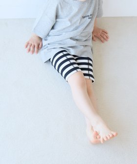 【ローリーズファーム/LOWRYS FARM / KIDS】のサイクルリブパンツ 大人の最旬トレンドファッション＆コーディネート founy(ファウニー) ファッション Fashion キッズファッション Fashion for Kids ボトムス Bottoms ボーダー Border, Stripe レギンス Leggings, Stretch Pants 人気 Popular, Best Seller 夏 Summer |ID:prp329100004993375