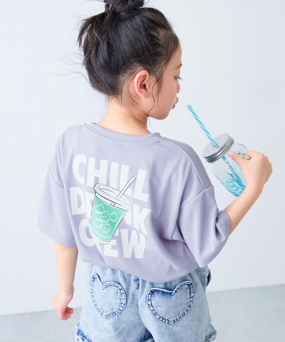 【デビロック/devirock / KIDS】の【涼感 サラッとメッシュ】* デビラボ プリント 半袖Tシャツ 子供服 キッズ 26SS インテリア・キッズ・メンズ・レディースファッション・服の通販 founy(ファウニー) 　ファッション　Fashion　キッズファッション　Fashion for Kids　ストレッチ　Stretch, Stretchy Fabric　トレンド　Trend, Trending Now　フレア　Flare, Flared　プリント　Print, Printed Pattern　ベーシック　Basic, Essential　半袖　Short Sleeve, Half Sleeve　メッシュ　Mesh, Net Fabric　おすすめ　Recommended / Our Picks　夏　Summer　2026年　2026　2026春夏・S/S　Spring/Summer 2026 SS26　018-ドリンク-Gブルー|ID: prp329100004993378 ipo3291000000037398290