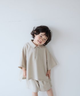 【ローリーズファーム/LOWRYS FARM / KIDS】のホップサックZIPポロ 大人の最旬トレンドファッション＆コーディネート founy(ファウニー) ファッション Fashion キッズファッション Fashion for Kids おすすめ Recommended / Our Picks セットアップ Set-Up, Coordinated Outfit ポロシャツ Polo Shirt, Collared Tee 人気 Popular, Best Seller 定番 Standard, Basic Item |ID:prp329100004993391
