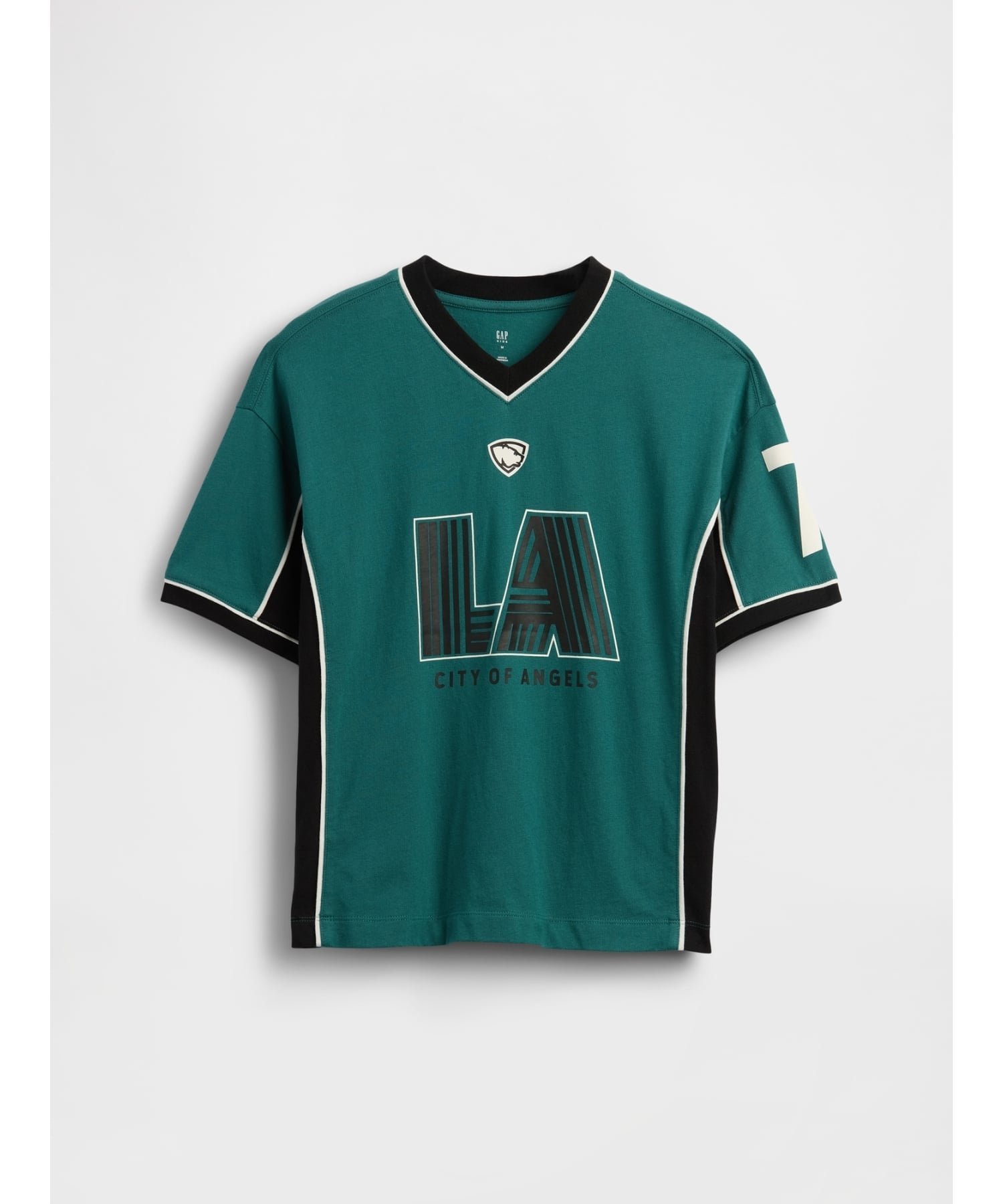 【ギャップ/GAP / KIDS】のオーバーサイズ ジャージーTシャツ (キッズ) インテリア・キッズ・メンズ・レディースファッション・服の通販 founy(ファウニー) 　ファッション　Fashion　キッズファッション　Fashion for Kids　おすすめ　Recommended / Our Picks　クラシック　Classic, Timeless Style　スポーツ　Sports, Activewear　ダウン　Down, Puffer　フィット　Fit, Slim Fit　ルーズ　Loose, Oversized　半袖　Short Sleeve, Half Sleeve　BALSAM|ID: prp329100004993392 ipo3291000000037398415