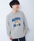 【デビロック/devirock / KIDS】の綿100% 大人 デビラボ プリント 袖リブ 長袖Tシャツ 子供服 キッズ 男の子 26SS 大人の最旬トレンドファッション＆コーディネート founy(ファウニー) ファッション Fashion キッズファッション Fashion for Kids 長袖 Long Sleeve, Full Sleeve プリント Print, Printed Pattern ベビー Baby, Babywear ロンパース Romper, Jumpsuit おすすめ Recommended / Our Picks 2026年 2026 2026春夏・S/S Spring/Summer 2026 SS26 thumbnail 003-コトラ-杢グレー|ID: prp329100004993393 ipo3291000000037398421