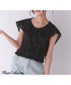 【レピピアルマリオ/repipi armario / KIDS】の【girly line】セーラーフリルリボンブラウス 大人の最旬トレンドファッション＆コーディネート founy(ファウニー) ファッション Fashion キッズファッション Fashion for Kids おすすめ Recommended / Our Picks デニム Denim, Jeans Material ノースリーブ Sleeveless, No-Sleeve パール Pearl, Pearl Accent フリル Frill, Ruffle フレア Flare, Flared フレンチ French, French Style フロント Front, Front Design リボン Ribbon, Bow レース Lace, Lace Fabric ロマンティック Romantic, Feminine Style thumbnail ブラック09|ID: prp329100004993401 ipo3291000000037398478