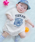 【デビロック/devirock / KIDS】の綿100% デビラボ プリント半袖ゆったりロンパース 子供服 キッズ 男の子 26SS 大人の最旬トレンドファッション＆コーディネート founy(ファウニー) ファッション Fashion キッズファッション Fashion for Kids イラスト Illustration プリント Print, Printed Pattern 半袖 Short Sleeve, Half Sleeve ロンパース Romper, Jumpsuit 2026年 2026 2026春夏・S/S Spring/Summer 2026 SS26 thumbnail 002-トラ-オフホワイト|ID: prp329100004993422 ipo3291000000037398662