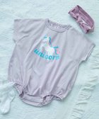 【デビロック/devirock / KIDS】の綿100% デビラボ プリント半袖ゆったりロンパース 子供服 キッズ 男の子 26SS 大人の最旬トレンドファッション＆コーディネート founy(ファウニー) ファッション Fashion キッズファッション Fashion for Kids イラスト Illustration プリント Print, Printed Pattern 半袖 Short Sleeve, Half Sleeve ロンパース Romper, Jumpsuit 2026年 2026 2026春夏・S/S Spring/Summer 2026 SS26 thumbnail 006-ユニコーン-ライラック|ID: prp329100004993422 ipo3291000000037398666
