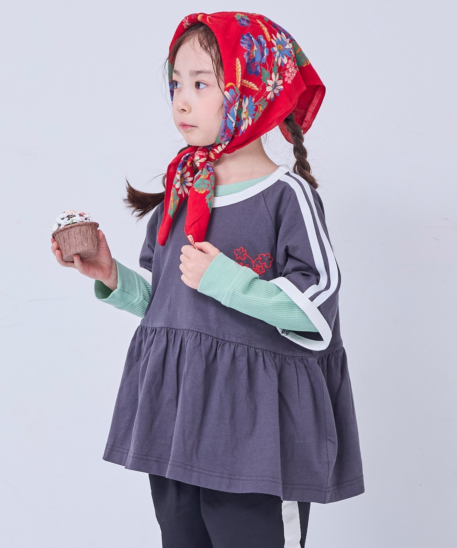 【マーキーズ/MARKEY'S / KIDS】のCOTTON from U.S.Aラインチュニック 大人の最旬トレンドファッション＆コーディネート founy(ファウニー) 　ファッション　Fashion　キッズファッション　Fashion for Kids　なめらか　Smooth, Silky Texture　キュロット　Culottes, Wide Shorts　ギャザー　Gathered, Ruffled　ショート　Short, Short Length　チュニック　Tunic, Long Top　バランス　Balance, Style Balance　モチーフ　Motif, Design Theme　レギンス　Leggings, Stretch Pants　ワンポイント　One Point, Statement Accent　切替　Switching, Contrast Panel　長袖　Long Sleeve, Full Sleeve　 other-1|ID: prp329100004993424 ipo3291000000037398691