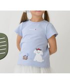【ナルミヤ オンライン/NARUMIYA ONELINE / KIDS】のアップリケアソートTシャツ 大人の最旬トレンドファッション＆コーディネート founy(ファウニー) ファッション Fashion キッズファッション Fashion for Kids おすすめ Recommended / Our Picks チュール Tulip, Tulip Motif ポケット Pocket, Pocket Detail モチーフ Motif, Design Theme リボン Ribbon, Bow thumbnail サックス|ID: prp329100004993434 ipo3291000000037398873