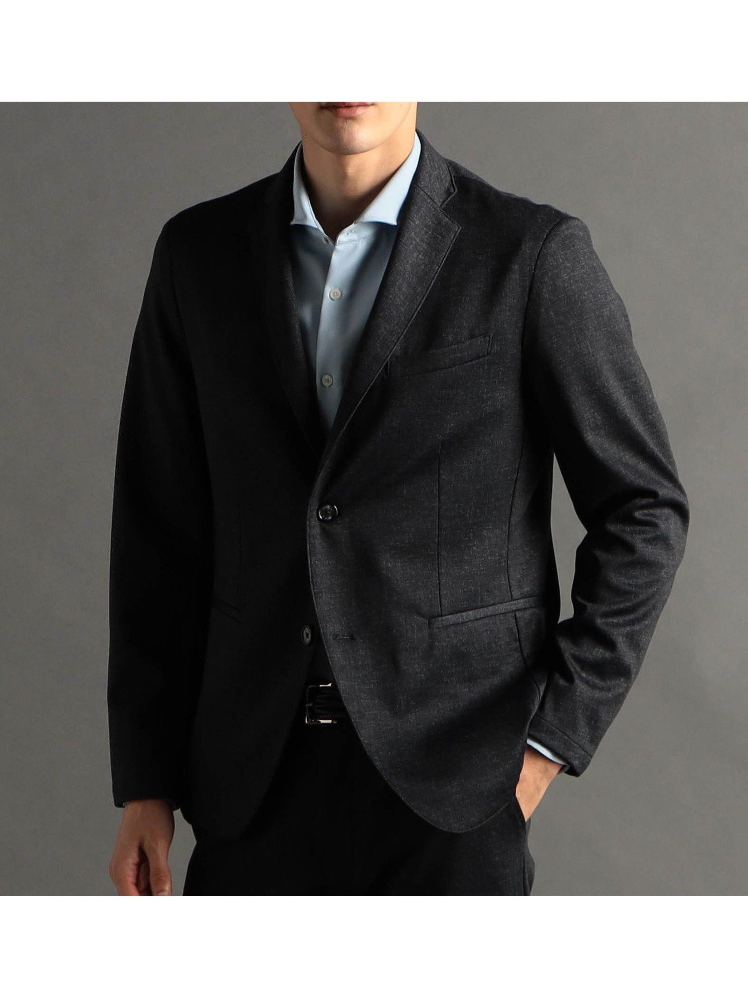 【ニコル/NICOLE / MEN】のDELEGANT メランジジャージ セットアップジャケット インテリア・キッズ・メンズ・レディースファッション・服の通販 founy(ファウニー) 　ファッション　Fashion　メンズファッション　Fashion for Men　セットアップ　Matching Sets　ジャケット　Jacket, Outerwear　スマート　Smart, Elegant　セットアップ　Set-Up, Coordinated Outfit　フランス　France, French　ブルゾン　Blouson, Bomber Jacket　ポケット　Pocket, Pocket Detail　エレガント 上品　Elegant　別注　Limited Edition, Custom Order　67ネイビー|ID: prp329100004993461 ipo3291000000037399154