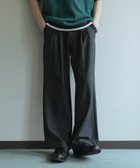 【センスオブプレイス/SENSE OF PLACE by URBAN RESEARCH / MEN】の『速乾』ドライタッチ2タックワイドパンツ 大人の最旬トレンドファッション＆コーディネート founy(ファウニー) ファッション Fashion メンズファッション Fashion for Men ボトムス Bottoms サマー Summer, Summer Style サンダル Sandals, Summer Shoes シンプル Simple, Minimal ストレート Straight, Straight Cut セットアップ Set-Up, Coordinated Outfit ドローコード Drawcord, Drawstring Cord リアル Real, Realistic リラックス Relax, Relaxed Fit ワイド Wide, Wide Fit S/S・春夏 SS, Spring/Summer, Warm Season おすすめ Recommended / Our Picks 夏 Summer 2026年 2026 2026春夏・S/S Spring/Summer 2026 SS26 thumbnail チャコールグレー|ID: prp329100004993463 ipo3291000000037399162