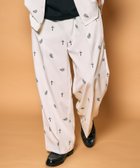 【サブサエティ/Subciety / MEN】のAll-over embroidered pants 大人の最旬トレンドファッション＆コーディネート founy(ファウニー) ファッション Fashion メンズファッション Fashion for Men ボトムス Bottoms ストレート Straight, Straight Cut セットアップ Set-Up, Coordinated Outfit センター Center, Center Line ドレープ Drape, Draping Fabric フィット Fit, Slim Fit プリント Print, Printed Pattern ペイズリー Paisley, Ethnic Pattern ポケット Pocket, Pocket Detail モチーフ Motif, Design Theme リラックス Relax, Relaxed Fit ワイド Wide, Wide Fit 再入荷 Restock / Back in Stock おすすめ Recommended / Our Picks エレガント 上品 Elegant thumbnail WHITE|ID: prp329100004993483 ipo3291000000037399305