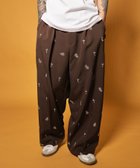 【サブサエティ/Subciety / MEN】のAll-over embroidered pants 大人の最旬トレンドファッション＆コーディネート founy(ファウニー) ファッション Fashion メンズファッション Fashion for Men ボトムス Bottoms ストレート Straight, Straight Cut セットアップ Set-Up, Coordinated Outfit センター Center, Center Line ドレープ Drape, Draping Fabric フィット Fit, Slim Fit プリント Print, Printed Pattern ペイズリー Paisley, Ethnic Pattern ポケット Pocket, Pocket Detail モチーフ Motif, Design Theme リラックス Relax, Relaxed Fit ワイド Wide, Wide Fit 再入荷 Restock / Back in Stock おすすめ Recommended / Our Picks エレガント 上品 Elegant thumbnail BROWN|ID: prp329100004993483 ipo3291000000037399306
