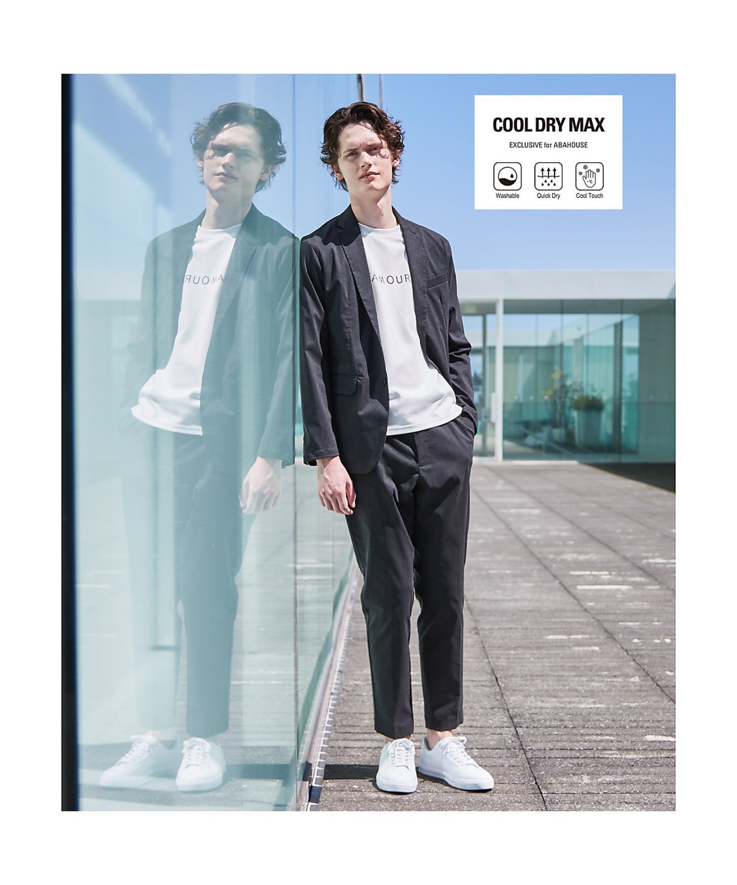 【アバハウス/ABAHOUSE / MEN】の【上下2点セット/セットアップ対応】COOL DRY MAX セットアップ / インテリア・キッズ・メンズ・レディースファッション・服の通販 founy(ファウニー) 　ファッション　Fashion　メンズファッション　Fashion for Men　セットアップ　Matching Sets　クッション　Cushion, Throw Pillow　シャイニー　Shiny, Glossy Finish　ショーツ　Shorts, Short Pants　ジャケット　Jacket, Outerwear　ストライプ　Stripe, Striped Pattern　セットアップ　Set-Up, Coordinated Outfit　チェック　Check, Plaid, Tartan　ドローコード　Drawcord, Drawstring Cord　ポケット　Pocket, Pocket Detail　ポロシャツ　Polo Shirt, Collared Tee　レギュラー　Regular, Standard Fit　おすすめ　Recommended / Our Picks　ビジネス 仕事 通勤　Business / Work / Commuting　ブラック|ID: prp329100004993499 ipo3291000000037399390