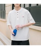 【ロッキーモンロー/Rocky Monroe】のPENNEYS 別注コラボ FOXワッペン鹿の子ヘンリーネック半袖Tシャツ 大人の最旬トレンドファッション＆コーディネート founy(ファウニー) ファッション Fashion レディースファッション Fashion for Women トップス・カットソー Cut & Sew Tops シャツ・ブラウス・オフィスカジュアル Elegant Blouses & Button-Ups ロングTシャツ・Tシャツ Longline T-Shirts & Tees アウトドア Outdoor Clothing インナー Innerwear カットソー Cut and Sewn Top コラボ Collaboration, Collab 鹿の子 Piqué, Kanoko Fabric ショルダー Shoulder, Shoulder Strap シンプル Simple, Minimal デニム Denim, Jeans Material トレンド Trend, Trending Now ドロップ Drop Shoulder, Dropped Style バランス Balance, Style Balance 別注 Limited Edition, Custom Order 半袖 Short Sleeve, Half Sleeve メンズ Men's, Menswear リラックス Relax, Relaxed Fit ワイド Wide, Wide Fit ワンポイント One Point, Statement Accent 再入荷 Restock / Back in Stock おすすめ Recommended / Our Picks エレガント 上品 Elegant thumbnail ホワイト|ID: prp329100004993512 ipo3291000000037399483