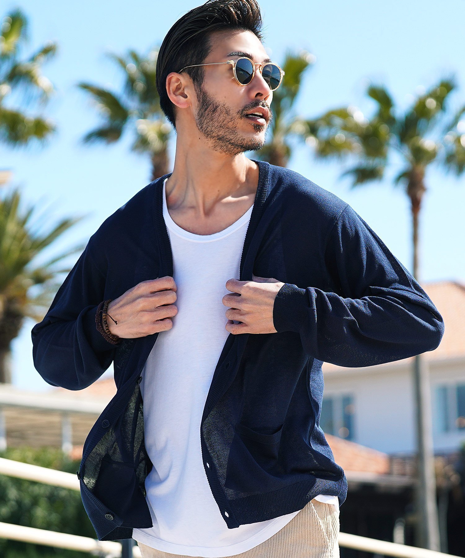 【ジギーズショップ/JIGGYS SHOP / MEN】のサマーニット カーディガン 薄手 長袖 無地 透け感 冷房 UV 対策 春 夏 26SS 大人の最旬トレンドファッション＆コーディネート founy(ファウニー) 　ファッション　Fashion　メンズファッション　Fashion for Men　春　Spring　カーディガン　Cardigan, Knitwear　コンパクト　Compact, Small Size　サマー　Summer, Summer Style　ニットソー　Knit-Sewn, Cut & Sew Knit　長袖　Long Sleeve, Full Sleeve　無地　Plain, Solid Color　楽ちん　Easy Fit, Comfortable　S/S・春夏　SS, Spring/Summer, Warm Season　再入荷　Restock / Back in Stock　夏　Summer　2026年　2026　2026春夏・S/S　Spring/Summer 2026 SS26　 other-1|ID: prp329100004993520 ipo3291000000037399532