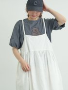 【サマンサモスモス/Samansa Mos2】の【メルヘン*Samansa Mos2】レース貼りTシャツ 大人の最旬トレンドファッション＆コーディネート founy(ファウニー) ファッション Fashion レディースファッション Fashion for Women トップス・カットソー Cut & Sew Tops シャツ・ブラウス・オフィスカジュアル Elegant Blouses & Button-Ups ロングTシャツ・Tシャツ Longline T-Shirts & Tees キャラクター Character, Licensed Characters レース Lace, Lace Fabric thumbnail チャコールグレー|ID: prp329100004993559 ipo3291000000037400082