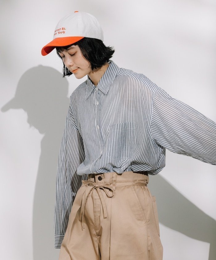 【フリークスストア/FREAK'S STORE】のインドボイル 長袖 シアーシャツ/ストライプシャツ/チェックシャツ/ストライプシャツ 全5色 インテリア・キッズ・メンズ・レディースファッション・服の通販 founy(ファウニー) 　ファッション　Fashion　レディースファッション　Fashion for Women　トップス・カットソー　Cut & Sew Tops　シャツ・ブラウス・オフィスカジュアル　Elegant Blouses & Button-Ups　2026年　2026　2026春夏・S/S　Spring/Summer 2026 SS26　おすすめ　Recommended / Our Picks　インド　Indian Textile　インナー　Innerwear　コンパクト　Compact, Small Size　ストライプ　Stripe, Striped Pattern　チェック　Check, Plaid, Tartan　ベーシック　Basic, Essential　夏　Summer　S/S・春夏　SS, Spring/Summer, Warm Season　無地　Plain, Solid Color　羽織　Haori, Light Jacket　長袖　Long Sleeve, Full Sleeve　チャコールグレー|ID: prp329100004993573 ipo3291000000037400167