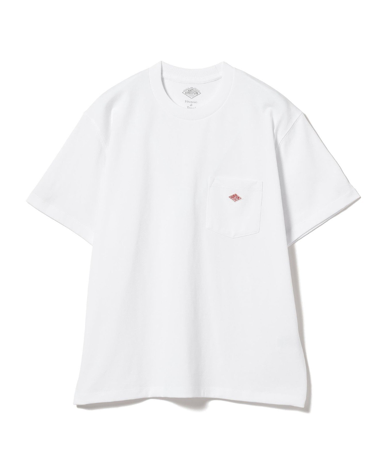 【ビームス ウイメン/BEAMS】のDANTON / ポケット Tシャツ インテリア・キッズ・メンズ・レディースファッション・服の通販 founy(ファウニー) 　ファッション　Fashion　レディースファッション　Fashion for Women　トップス・カットソー　Cut & Sew Tops　シャツ・ブラウス・オフィスカジュアル　Elegant Blouses & Button-Ups　ロングTシャツ・Tシャツ　Longline T-Shirts & Tees　インナー　Innerwear　シンプル　Simple, Minimal　ジャケット　Jacket, Outerwear　デニム　Denim, Jeans Material　定番　Standard, Basic Item　人気　Popular, Best Seller　バランス　Balance, Style Balance　フランス　France, French　ベーシック　Basic, Essential　ポケット　Pocket, Pocket Detail　半袖　Short Sleeve, Half Sleeve　ミックス　Mix, Mixed Style　リラックス　Relax, Relaxed Fit　ロング　Long, Long-Length　ワーク　Workwear, Utility Style　夏　Summer　WHITE|ID: prp329100004993575 ipo3291000000037400180