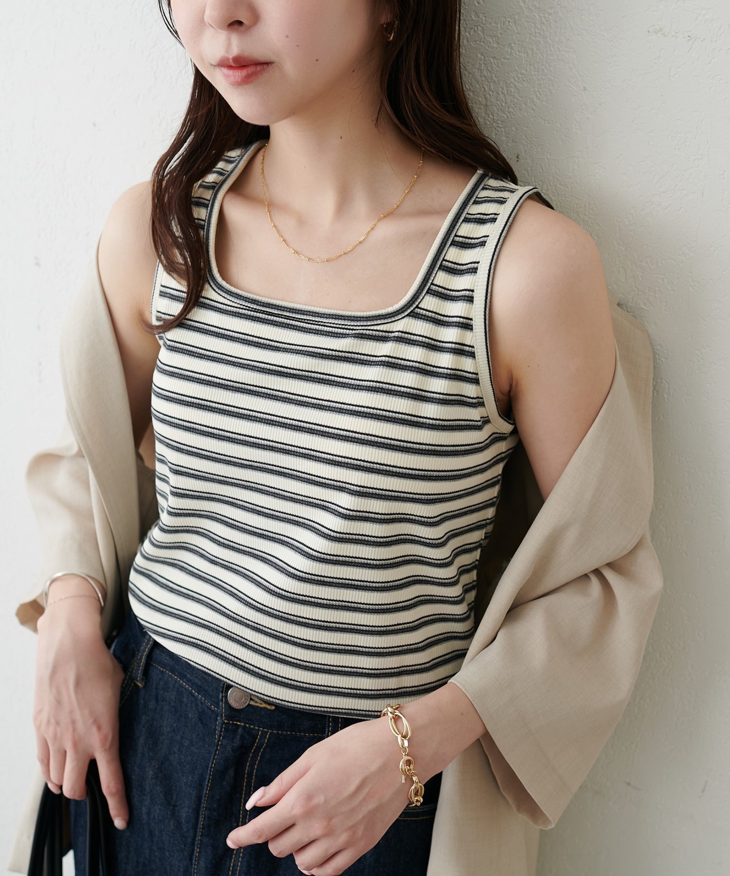 【ディスコート/Discoat】の【12色展開!/ WEB限定】カップ付スクエアタンクトップ インテリア・キッズ・メンズ・レディースファッション・服の通販 founy(ファウニー) ファッション Fashion レディースファッション Fashion for Women おすすめ Recommended / Our Picks インナー Innerwear カーディガン Cardigan, Knitwear キャミソール Camisole, Spaghetti Strap Top サロペット Overalls, Salopette スクエア Square, Square Shape スラックス Slacks, Dress Pants タイトスカート Pencil Skirt, Tight Skirt タンク Tank Top, Sleeveless Top デニム Denim, Jeans Material バランス Balance, Style Balance フレア Flare, Flared オフホワイト|ID: prp329100004993581 ipo3291000000037400218