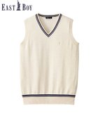 【イーストボーイ/EASTBOY】のベスト COOLMAX ライン入り スクール 制服 通学 中学生 高校生 大人の最旬トレンドファッション＆コーディネート founy(ファウニー) ファッション Fashion レディースファッション Fashion for Women アウター Coat / Outerwear Collection トップス・カットソー Cut & Sew Tops ベスト&ジレ / 重ね着スタイル Vests & Gilets インナー Innerwear シルバー Silver, Metallic Silver バランス Balance, Style Balance ベスト Vest, Waistcoat ポケット Pocket, Pocket Detail リボン Ribbon, Bow おすすめ Recommended / Our Picks thumbnail オートミール|ID: prp329100004993583 ipo3291000000037400252