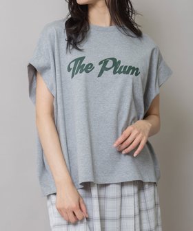 【ミューニック/Munich】のThe Plum ロゴプリントタックスリーブTシャツ 大人の最旬トレンドファッション＆コーディネート founy(ファウニー) ファッション Fashion レディースファッション Fashion for Women トップス・カットソー Cut & Sew Tops シャツ・ブラウス・オフィスカジュアル Elegant Blouses & Button-Ups ロングTシャツ・Tシャツ Longline T-Shirts & Tees ヴィンテージ Vintage Style トレンド Trend, Trending Now プリント Print, Printed Pattern ベーシック Basic, Essential S/S・春夏 SS, Spring/Summer, Warm Season 夏 Summer 2026年 2026 2026春夏・S/S Spring/Summer 2026 SS26 |ID:prp329100004993589