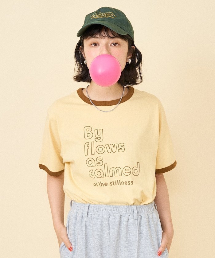【フリークスストア/FREAK'S STORE】のカラーロゴ リンガーTシャツ 25SS インテリア・キッズ・メンズ・レディースファッション・服の通販 founy(ファウニー) 　ファッション　Fashion　レディースファッション　Fashion for Women　トップス・カットソー　Cut & Sew Tops　シャツ・ブラウス・オフィスカジュアル　Elegant Blouses & Button-Ups　ロングTシャツ・Tシャツ　Longline T-Shirts & Tees　2025年　2025　2025春夏・S/S　Spring/Summer 2025 SS25　コンパクト　Compact, Small Size　トレンド　Trend, Trending Now　夏　Summer　S/S・春夏　SS, Spring/Summer, Warm Season　イエロー|ID: prp329100004993590 ipo3291000000037400319