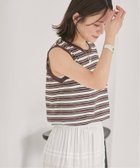 【ジャーナルスタンダード/JOURNAL STANDARD】の《追加2》汗ジミ防止天竺ボーダーノースリーブ 大人の最旬トレンドファッション＆コーディネート founy(ファウニー) ファッション Fashion レディースファッション Fashion for Women トップス・カットソー Cut & Sew Tops キャミソール&ノースリーブ Camisoles & Sleeveless Tops インナー Innerwear シンプル Simple, Minimal スタンダード Standard, Basic ノースリーブ Sleeveless, No-Sleeve ベーシック Basic, Essential ボーダー Border, Stripe 無地 Plain, Solid Color おすすめ Recommended / Our Picks 夏 Summer thumbnail ブラウン A|ID: prp329100004993593 ipo3291000000037400338