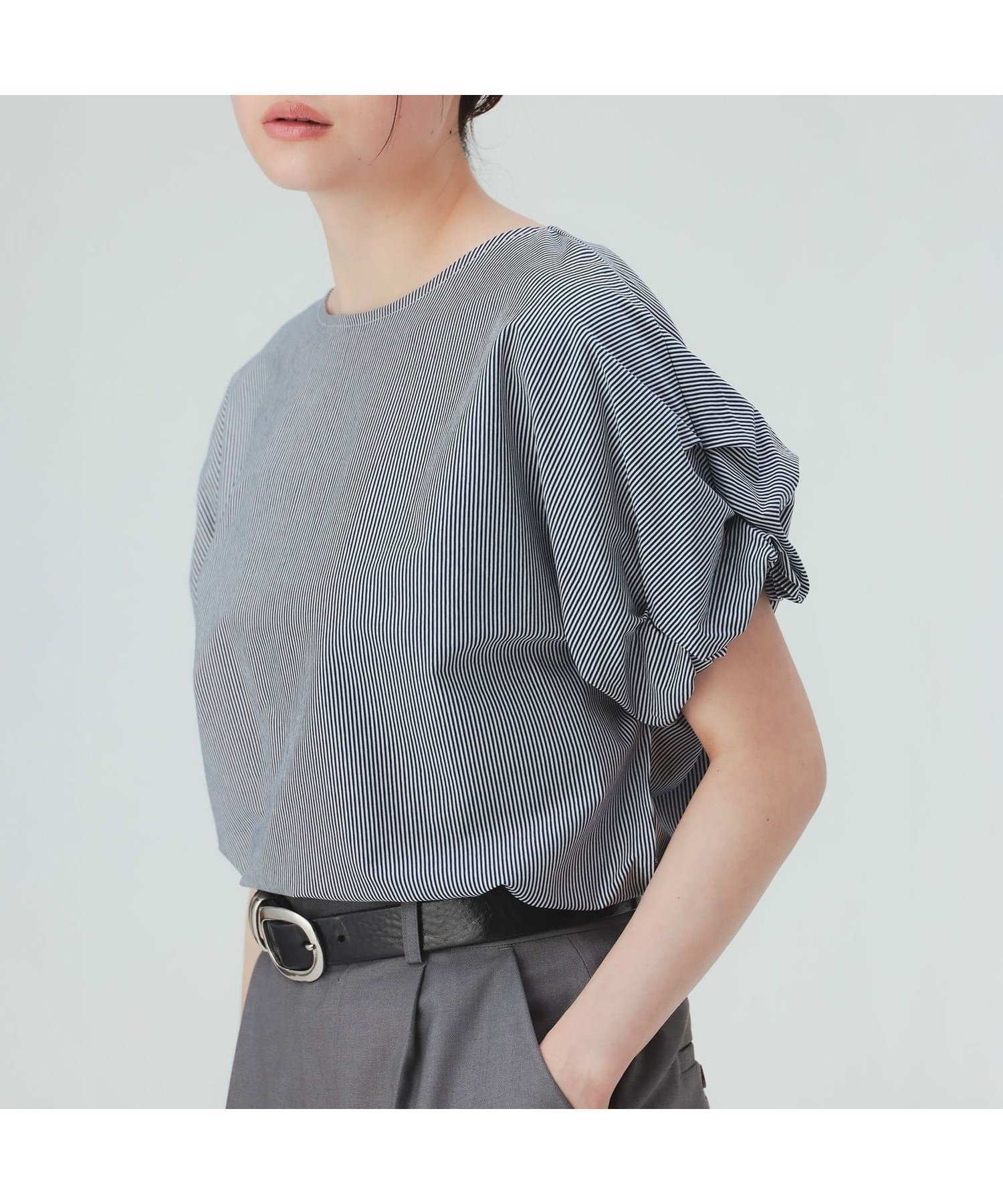 【ビームス ハート/BEAMS HEART】のねじりスリーブ プルオーバー 大人の最旬トレンドファッション＆コーディネート founy(ファウニー) 　ファッション　Fashion　レディースファッション　Fashion for Women　トップス・カットソー　Cut & Sew Tops　カジュアルプルオーバー・ニットトップス　Pullovers & Knit Tops / Casual Pullovers　シンプル　Simple, Minimal　スラックス　Slacks, Dress Pants　スリーブ　Sleeve, Long Sleeve / Short Sleeve　タイトスカート　Pencil Skirt, Tight Skirt　ツイスト　Tweed, Tweed Fabric　デニム　Denim, Jeans Material　 other-1|ID: prp329100004993617 ipo3291000000037400517