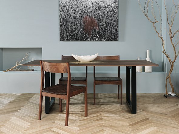 【マスターウォール/MASTERWAL / GOODS】のWILDWOOD DINING TABLE / ワイルドウッド ダイニングテーブル スチールレッグス 人気、トレンドファッション・服の通販 founy(ファニー) 　テーブル　Table　バランス　Balance　フォルム　Form　フレーム　Flame　モダン　Modern　ホーム・キャンプ・アウトドア・お取り寄せ　Home,Garden,Outdoor,Camping Gear　家具・インテリア　Furniture　テーブル　Table　ダイニングテーブル　Dining Table　other-5|ID: prp329100000000569 ipo3291000000031504677