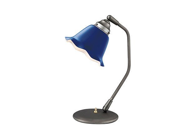 【フライミー ファクトリー/FLYMEe Factory / GOODS】のCUSTOM SERIES Classic Desk Lamp × Mini Wave Enamel / カスタムシリーズ クラシックデスクランプ × ミニエナメル(ウェーブ) インテリア・キッズ・メンズ・レディースファッション・服の通販 founy(ファニー) 　ウェーブ　Wave　エナメル　Enamel　ガラス　Glass　クラシック　Classic　デスク　Desk　ホーム・キャンプ・アウトドア・お取り寄せ　Home,Garden,Outdoor,Camping Gear　家具・インテリア　Furniture　ライト・照明　Lighting & Light Fixtures　デスクライト・テーブルライト　Desk Light/Table Light　器具本体:ビンテージメタル、シェード:ネイビー|ID: prp329100000000689 ipo3291000000007914809