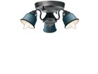 【フライミー ファクトリー/FLYMEe Factory / GOODS】のCUSTOM SERIES 3 Ceiling Lamp × Petit Steel / カスタムシリーズ 3灯シーリングランプ × スチール(プチ) 器具本体:ビンテージメタル、シェード:ディープグリーン|ID:prp329100000000717