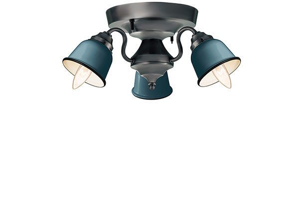 【フライミー ファクトリー/FLYMEe Factory / GOODS】のCUSTOM SERIES 3 Ceiling Lamp × Petit Steel / カスタムシリーズ 3灯シーリングランプ × スチール(プチ) インテリア・キッズ・メンズ・レディースファッション・服の通販 founy(ファニー) 　送料無料　Free Shipping　アンティーク　Antique-Inspired　クラシカル　Classical, Vintage-Inspired　シンプル　Simple, Minimal　ホーム・キャンプ・アウトドア・お取り寄せ　Home Living / Home & Lifestyle / Camping Gear / Outdoor Camping　家具・インテリア　Home Furniture & Interior. Stylish & Functional Living Spaces　ライト・照明　Lamps & Lighting Fixtures　シーリングライト・天井照明　Ceiling Light / Flush Mount Light　器具本体:ビンテージメタル、シェード:ディープグリーン|ID: prp329100000000717 ipo3291000000033499569